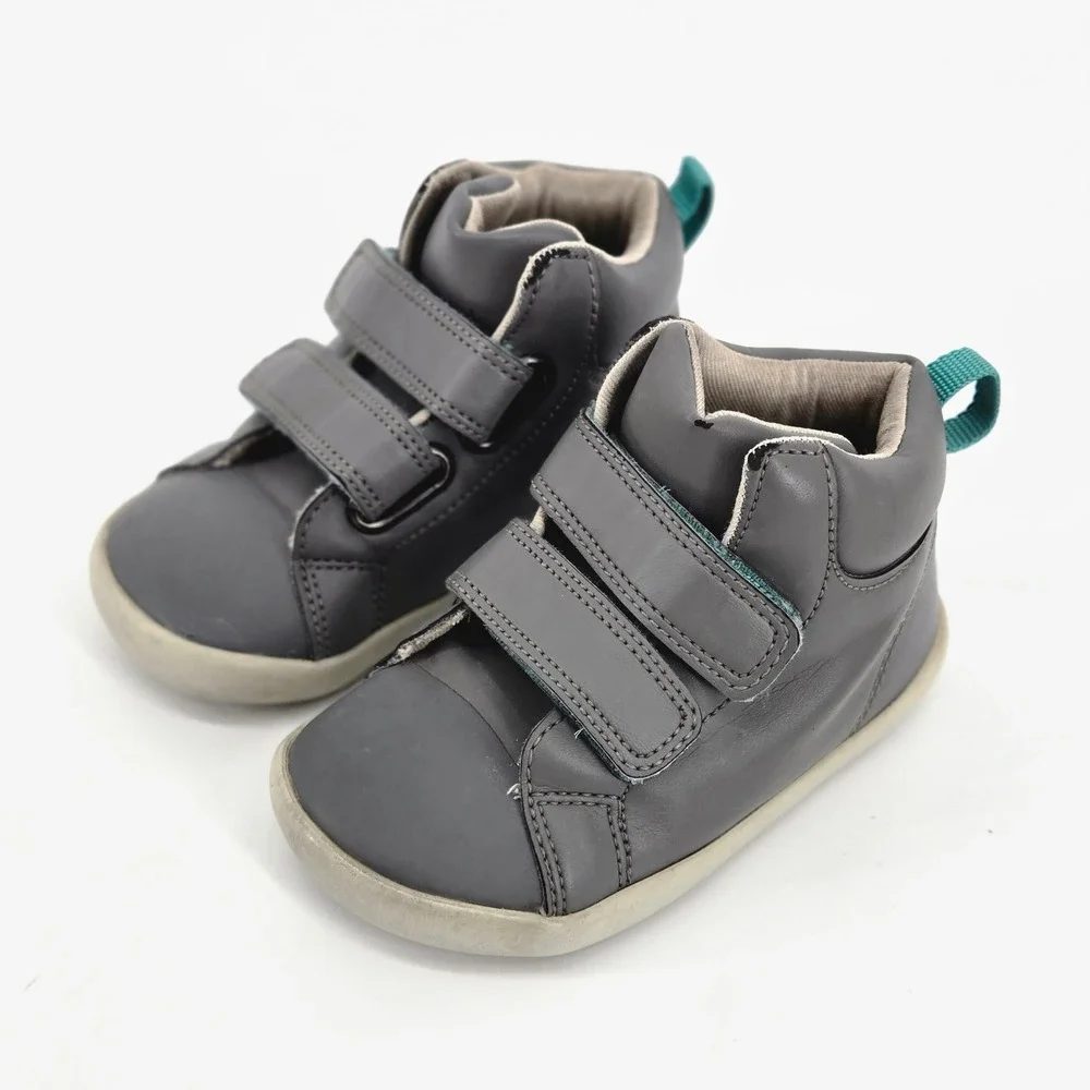 Ten Little Everyday High Top Charcoal Grey Kids Sneakers Shoes Size 8 Toddler